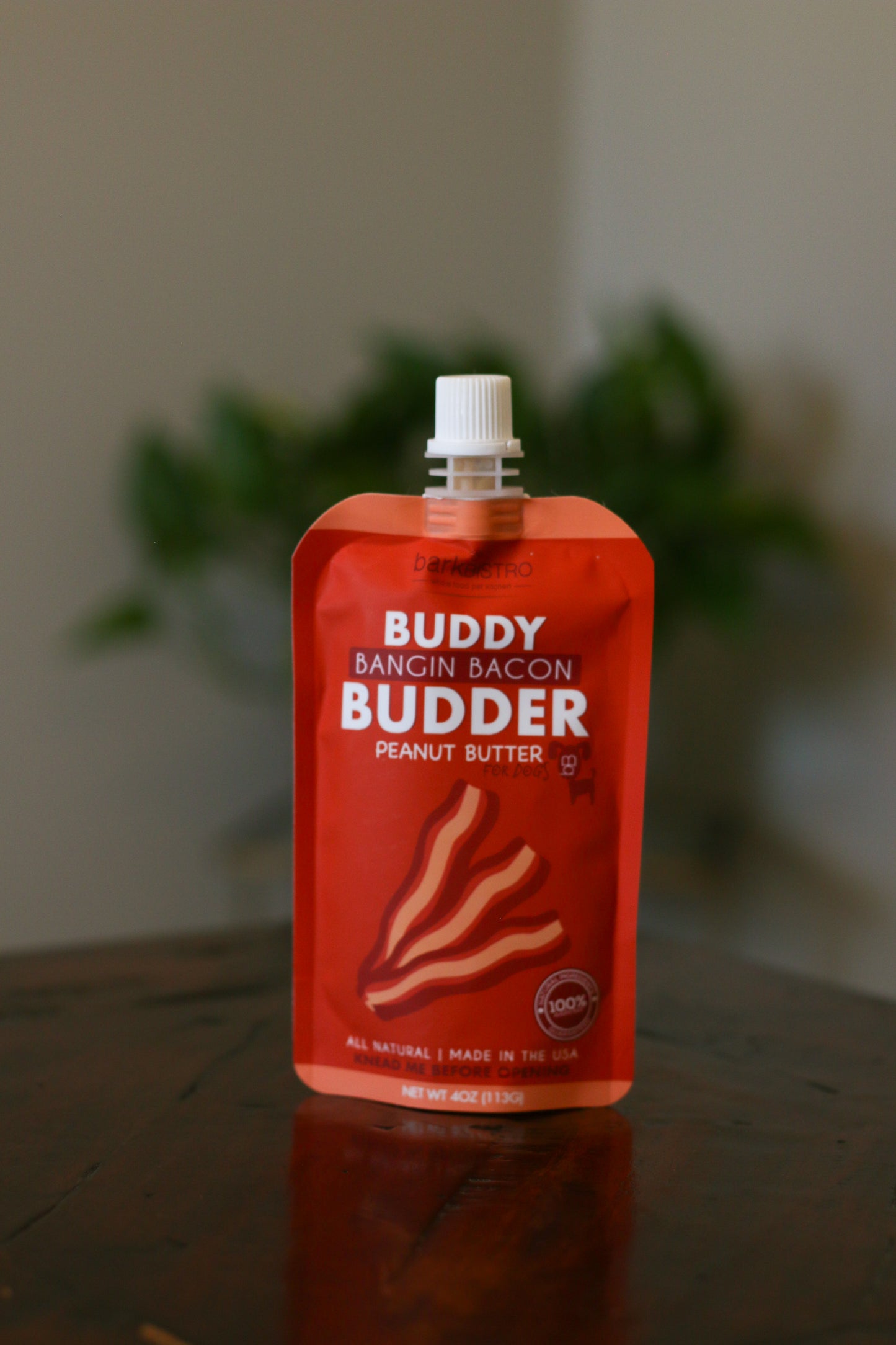 Barkbistro Flavored Peanut Butter BUDDER Treat For Dogs