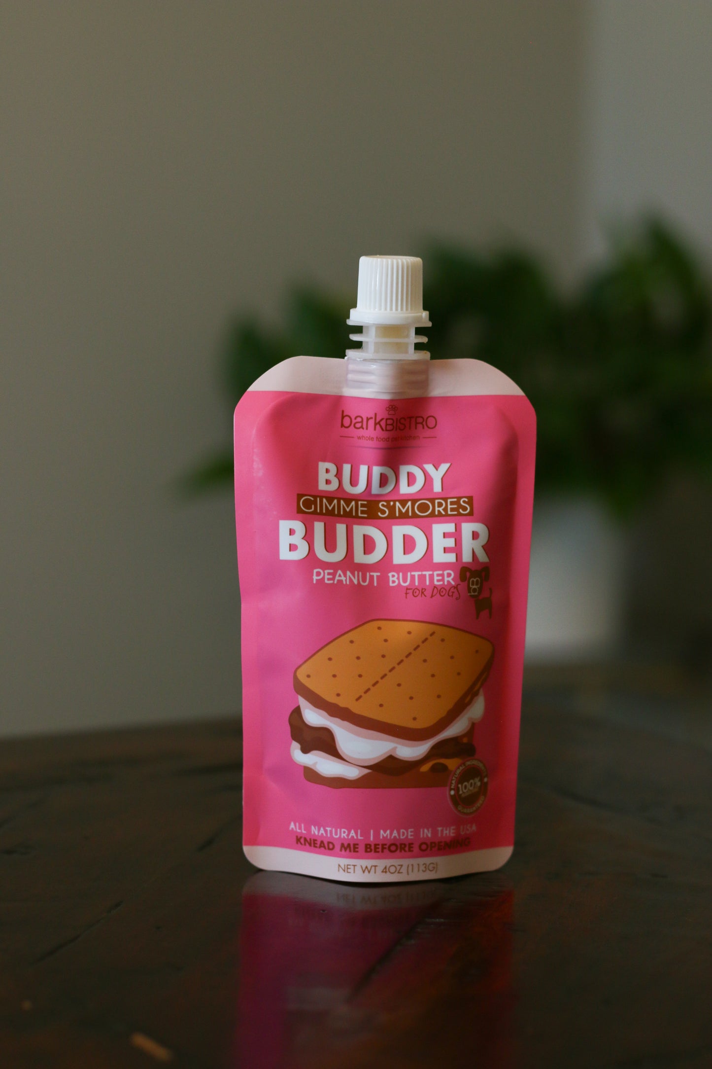 Barkbistro Flavored Peanut Butter BUDDER Treat For Dogs