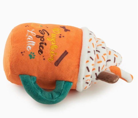 Pupkin Spice Latte Mug Halloween Fall Dog Toy