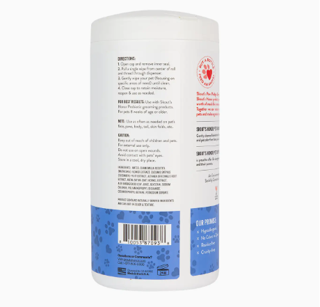 Skout's Honor Pet Grooming Wipes
