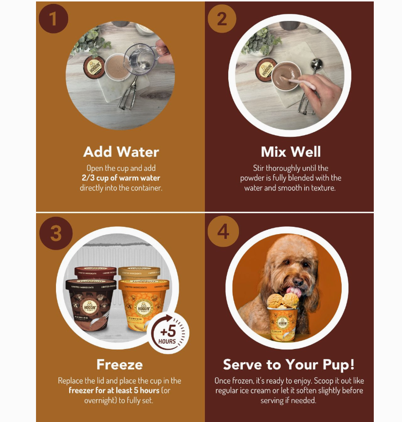 Puppy Cake Hoggin' Dogs Bacon "Ice Cream" Mix