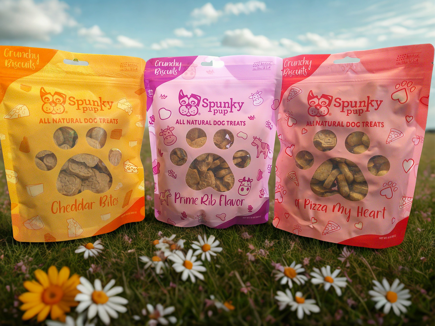 Spunky pup All Natural Dog Treats 3 Flavors!