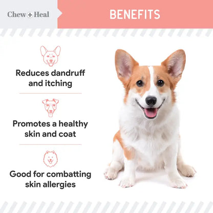 Chew + Heal Wild Alaskan Salmon Oil Formula