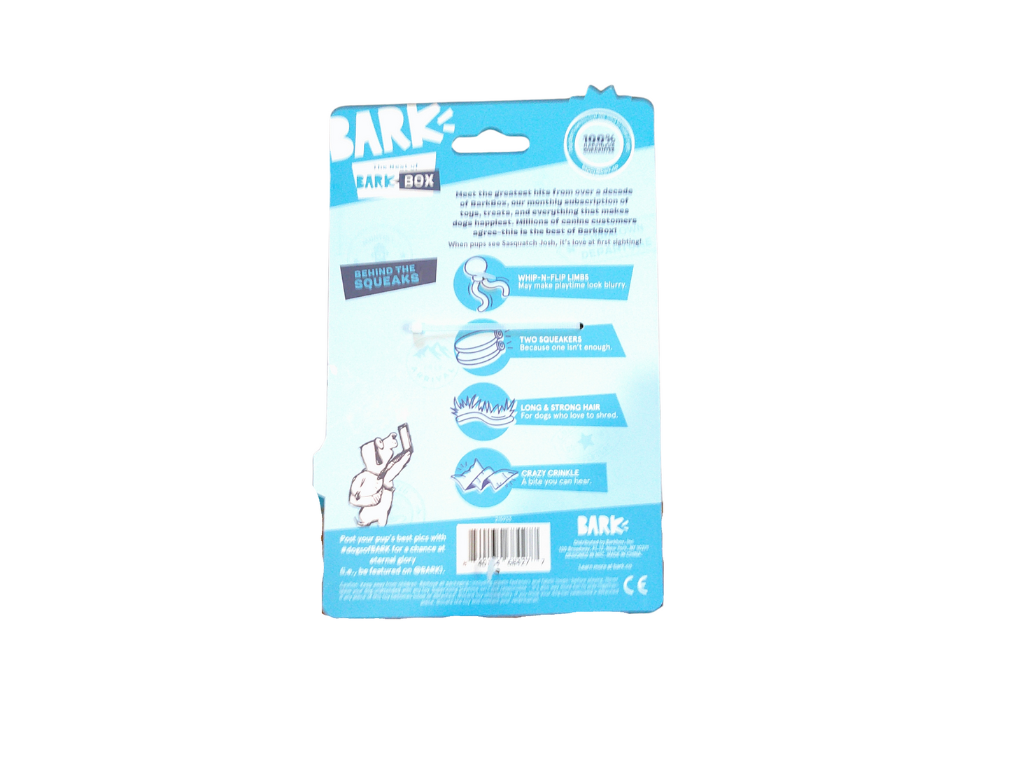 Bark Sasquatch Josh Plush Dog Toy