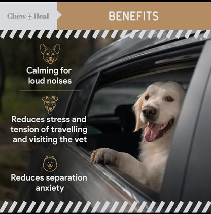 Anxiety + Stress Peanut Butter Treats Chew+Heal