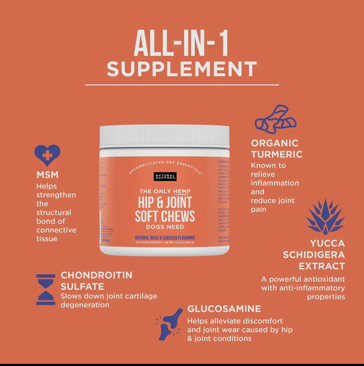 Hip & Joint Soft Chews With Hemp