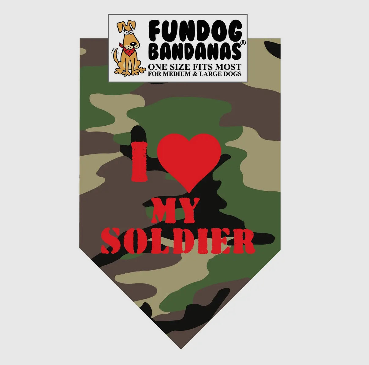 I Love My Soldier Bandana