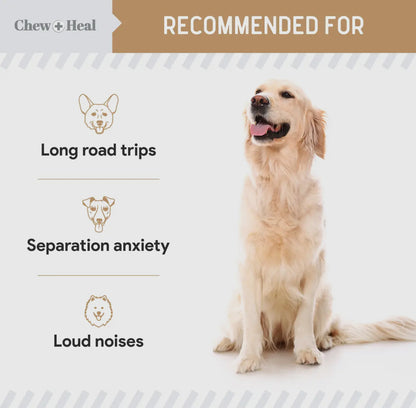 Anxiety + Stress Peanut Butter Treats Chew+Heal