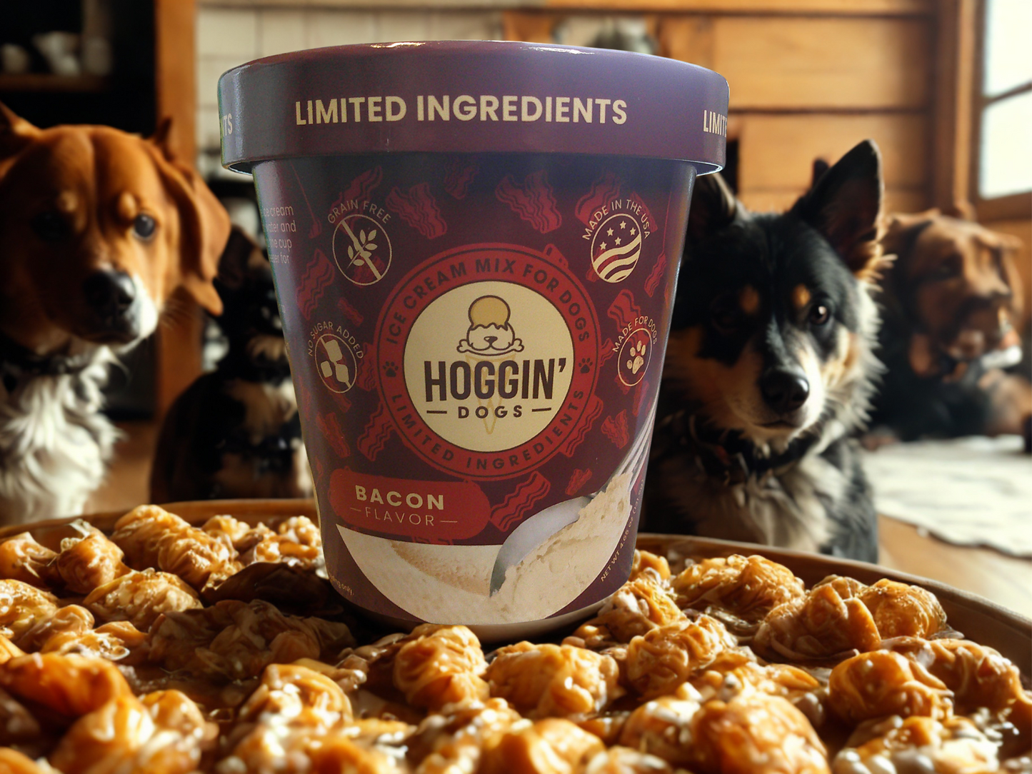 Puppy Cake Hoggin' Dogs Bacon "Ice Cream" Mix