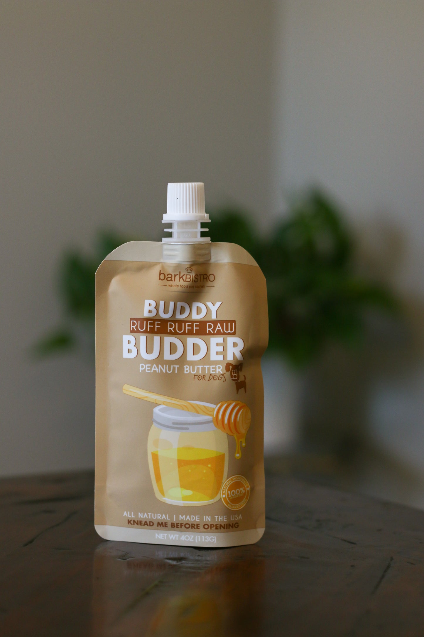 Barkbistro Flavored Peanut Butter BUDDER Treat For Dogs