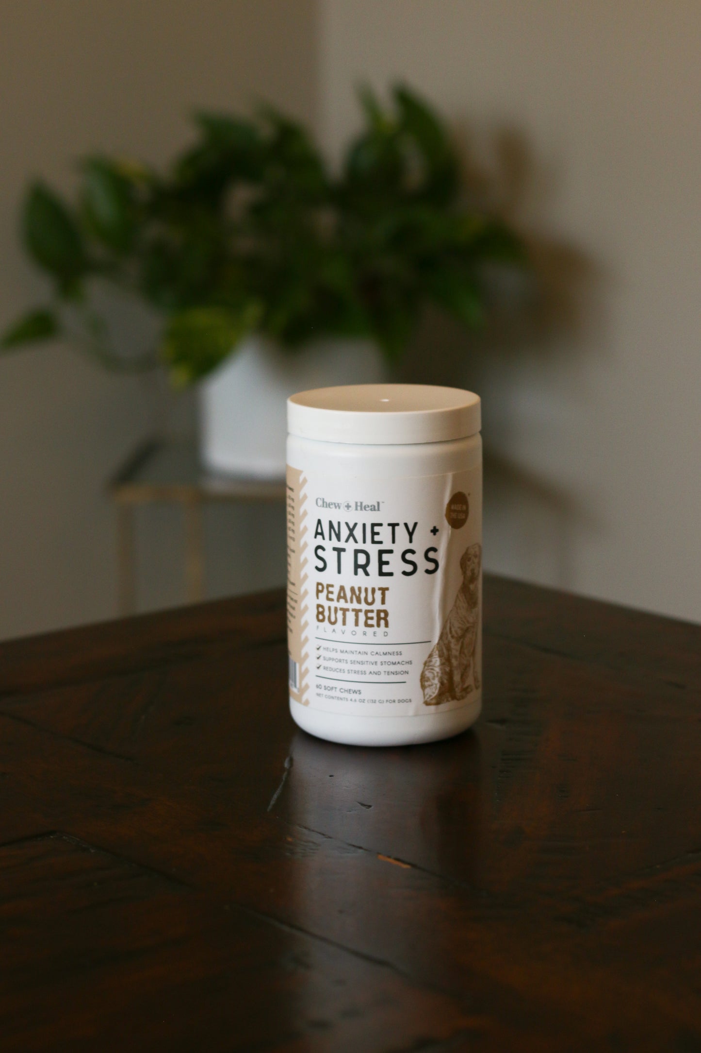 Anxiety + Stress Peanut Butter Treats Chew+Heal