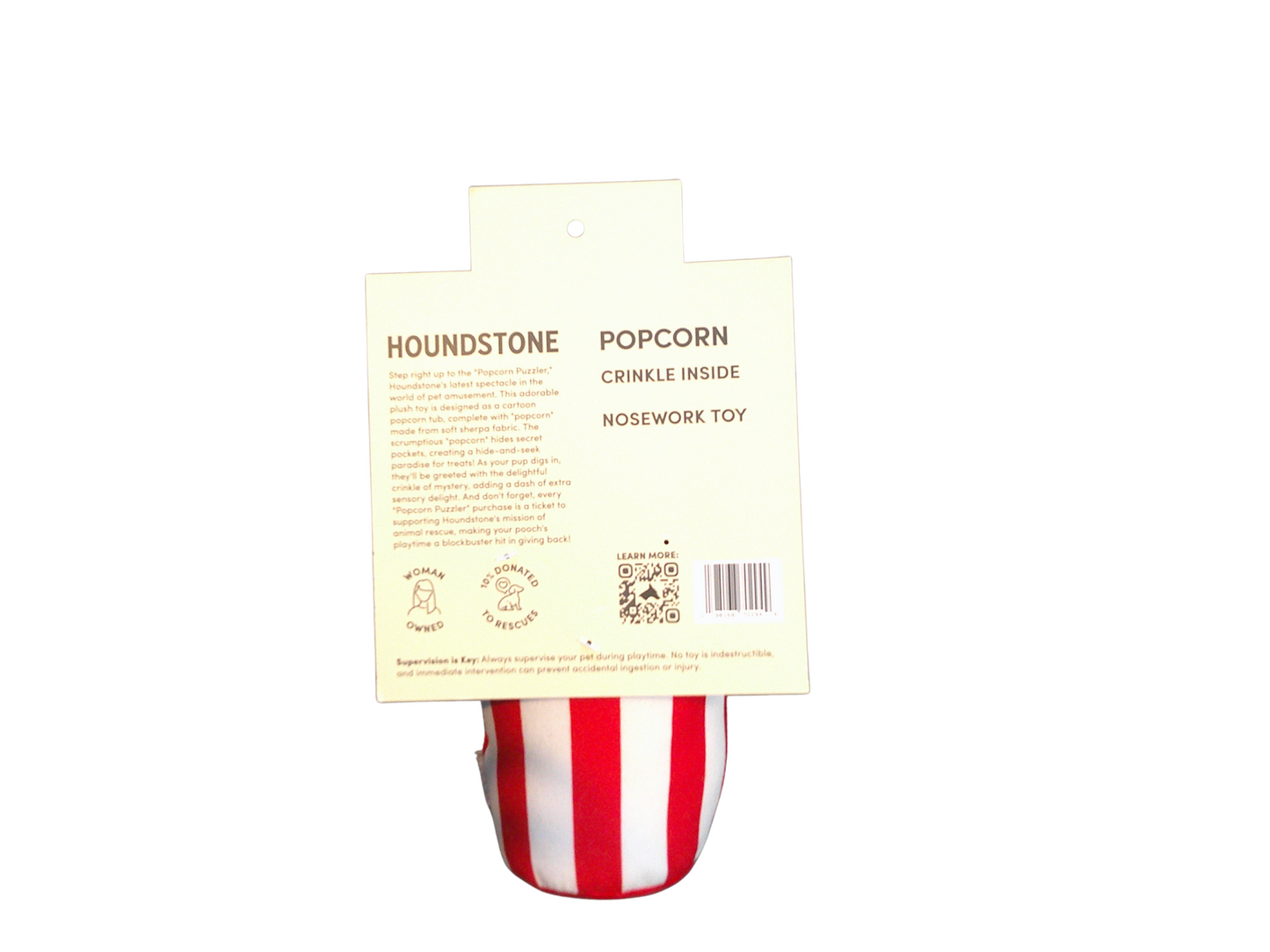 Popcorn  Crinkle Chew Toy Houndstone & Co.