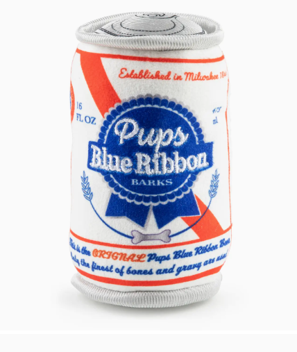 Pups Blue Ribbon Squeaker Dog Toy