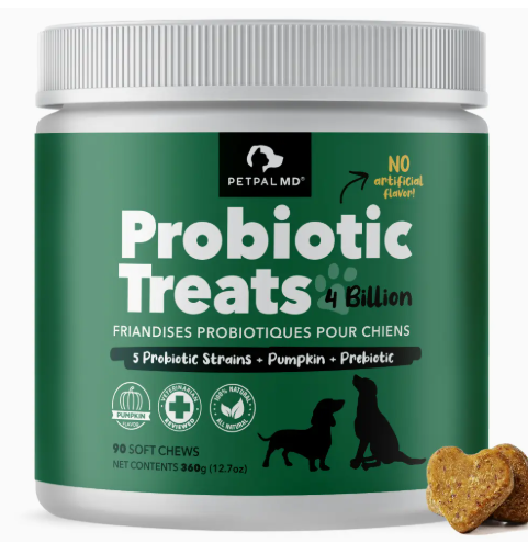Probiotic 4 Billion Soft Chew Treats For Dogs-Pet Supplement