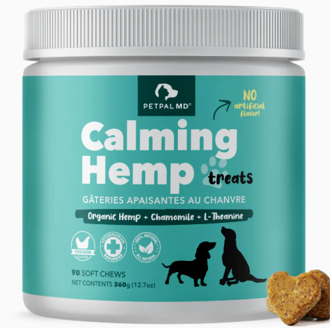 Calming Hemp Treats - Soft Chews For Dogs - Pet Supplement