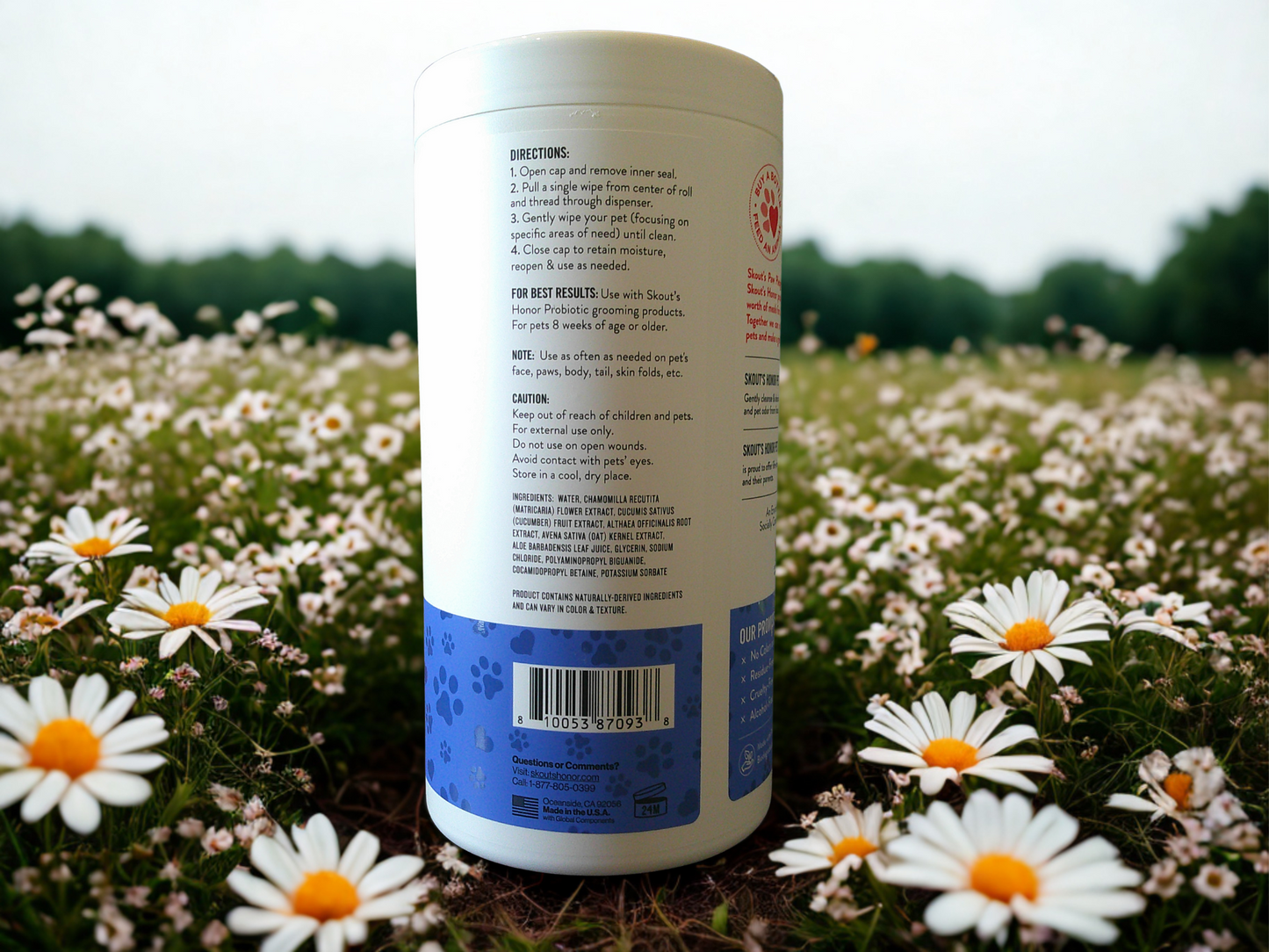 Skout's Honor Pet Grooming Wipes