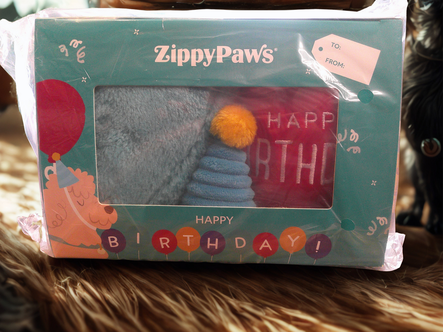 Zippy Paws Birthday Box Blue