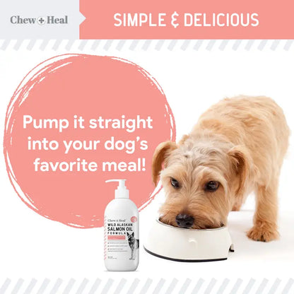 Chew + Heal Wild Alaskan Salmon Oil Formula